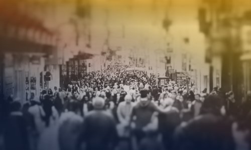 Photo of a crowded street